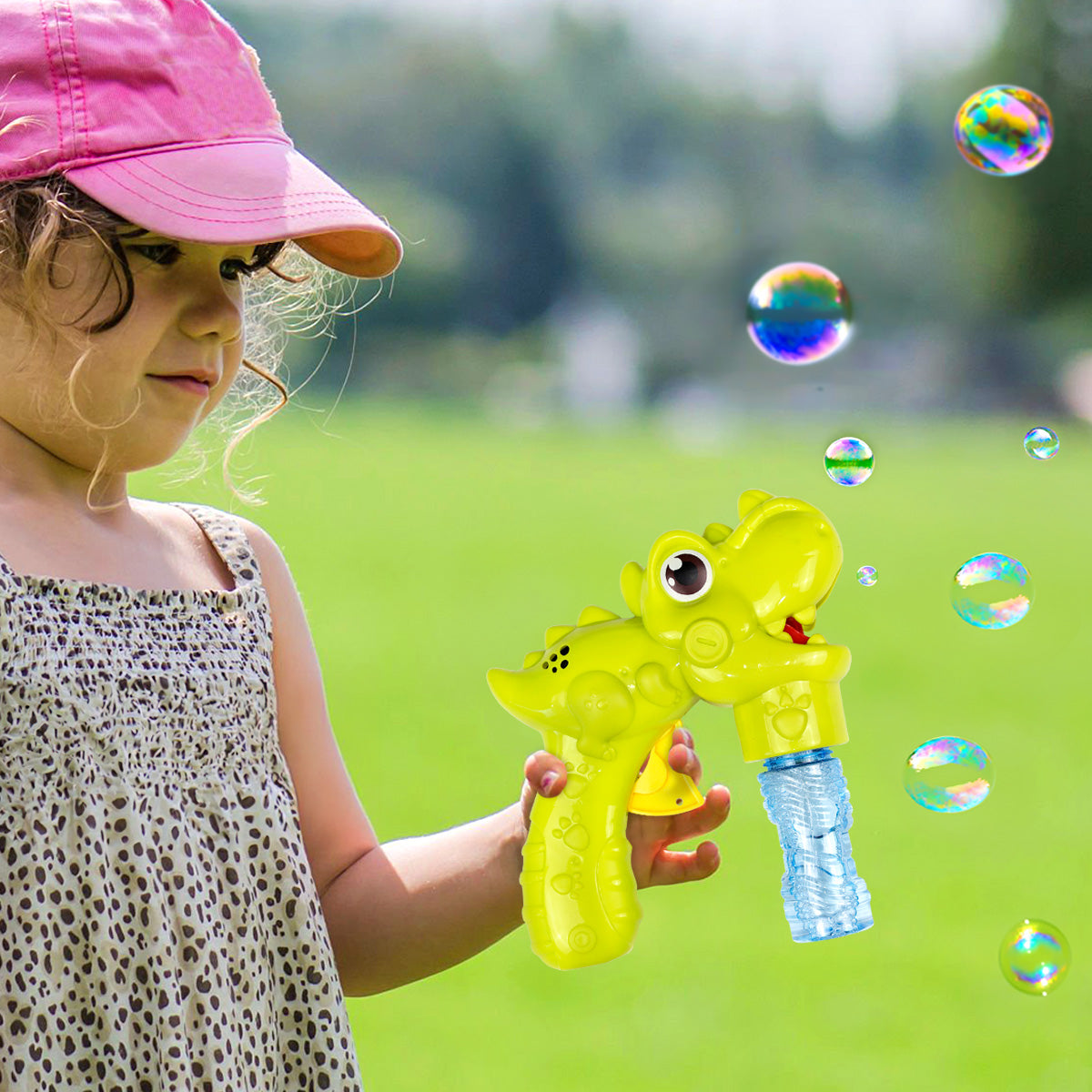 Dinosaurio, Pistola de Burbujas