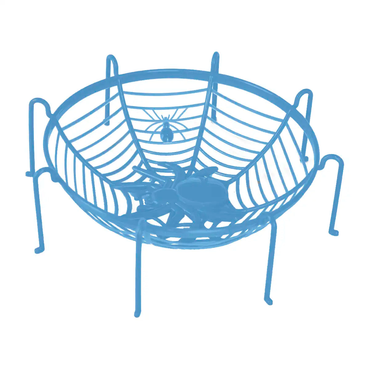 Bowl, Diseño de Telaraña y Arañas, Color Azul
