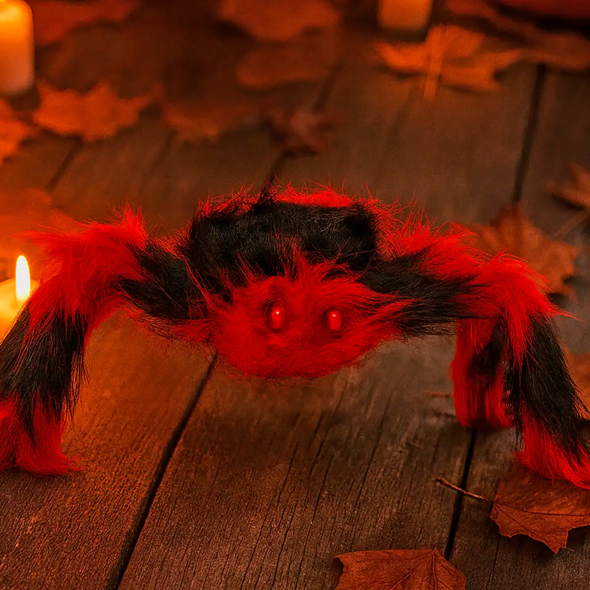 Araña Gigante, Decoración Halloween, Color Naranja