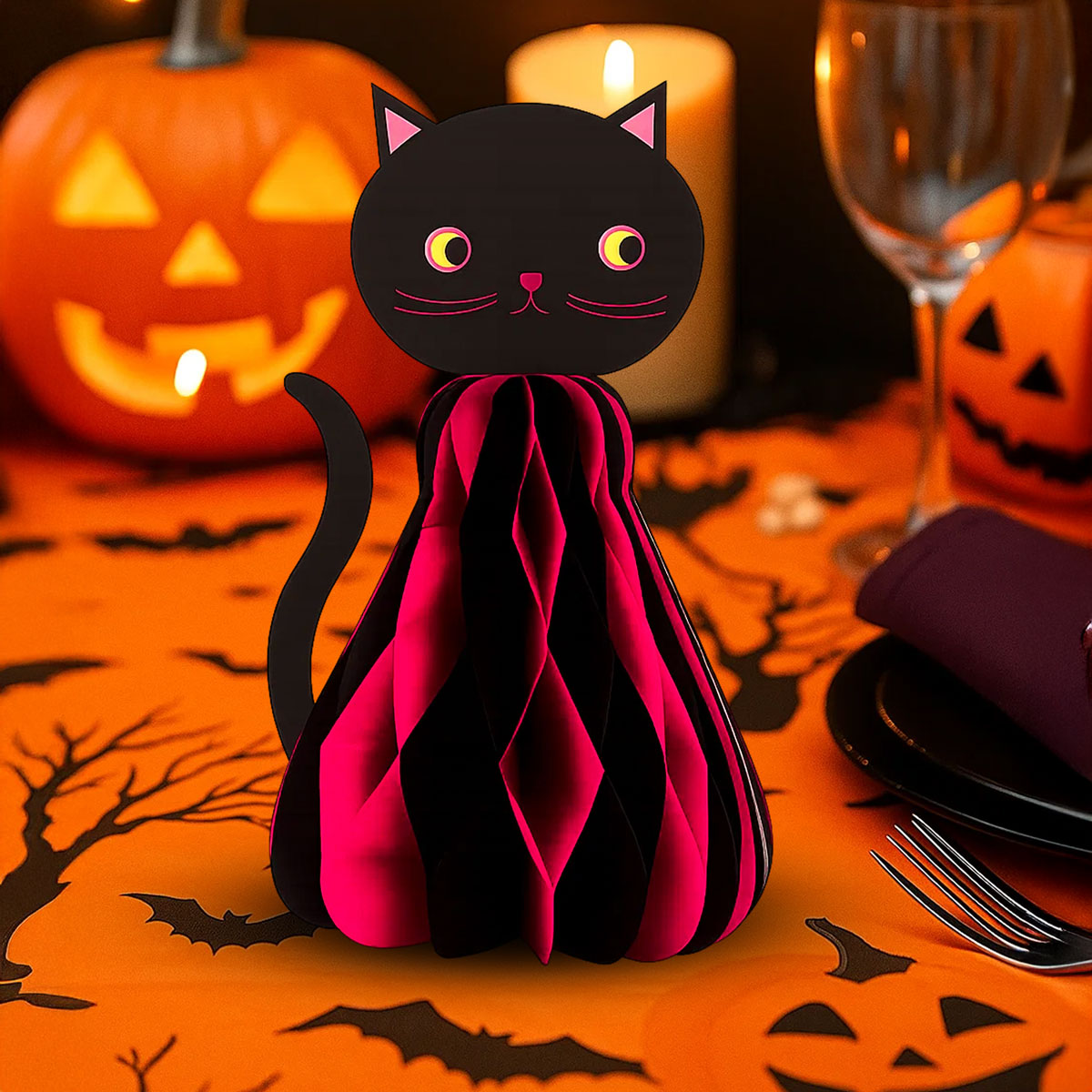 Gato, Decoración Colgante de Papel