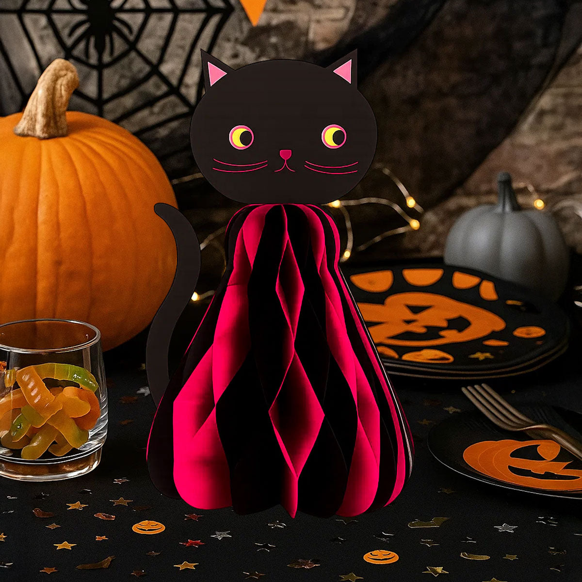 Gato, Decoración Colgante de Papel