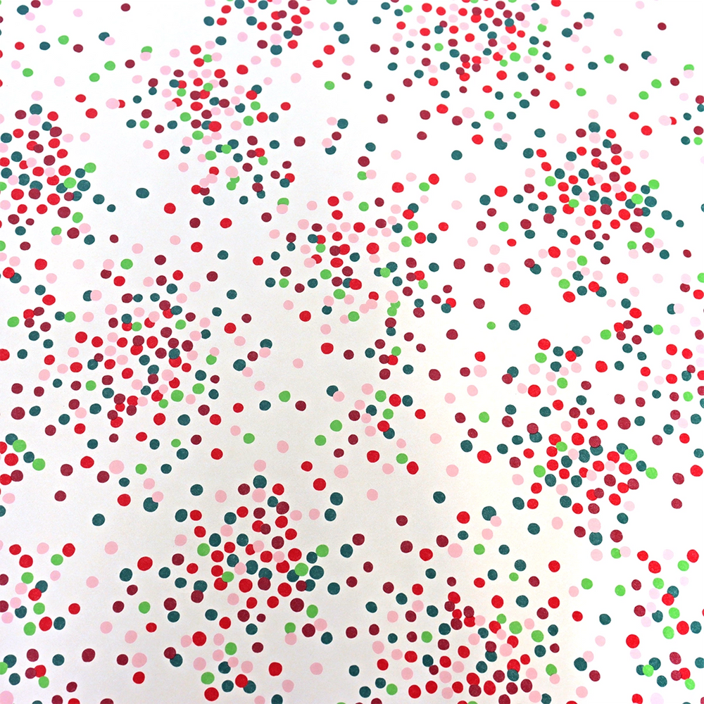 Papel para Envolver Regalos Navideño, Diseño Puntos