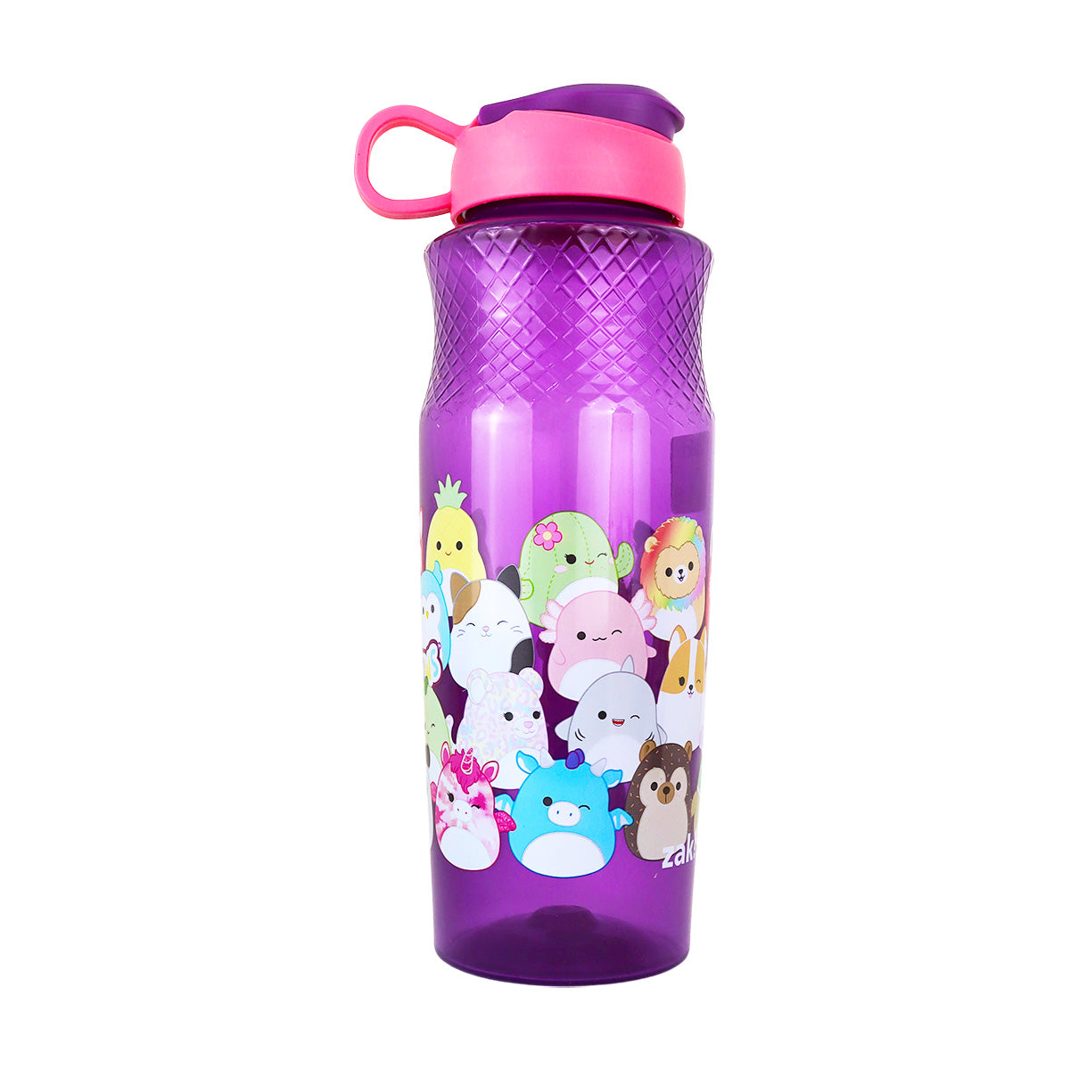 Botella de Agua con Dibujos Animados, Color Morado, 880 ml