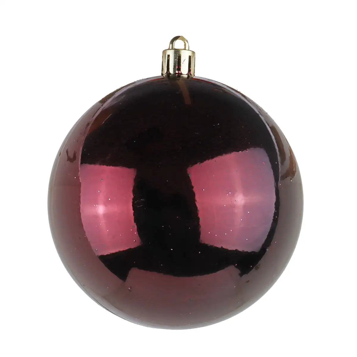 Set de Esferas Navideñas, Color Vino, 3 pzas