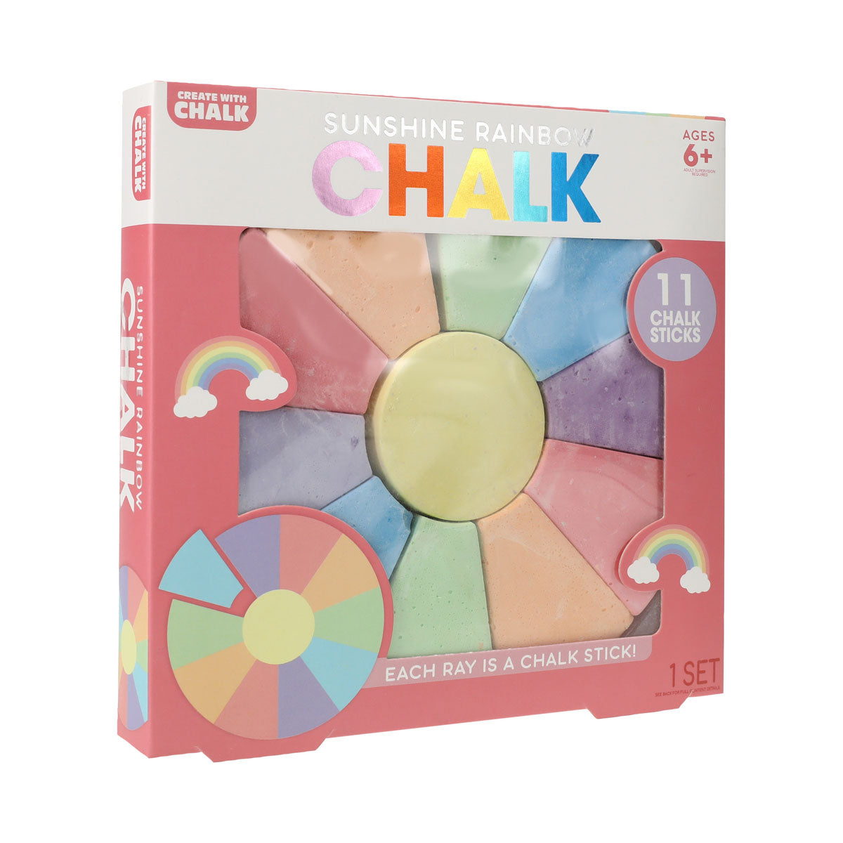 Juego de Gises Pastel, 11 pzas