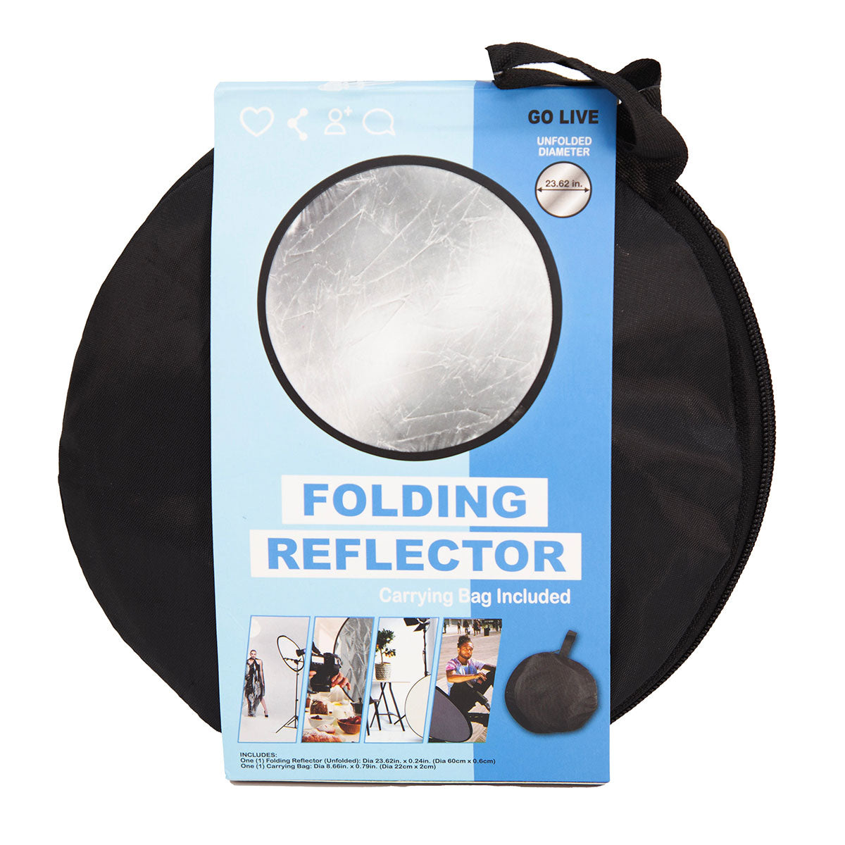 Reflector Plegable Portátil para Fotografía