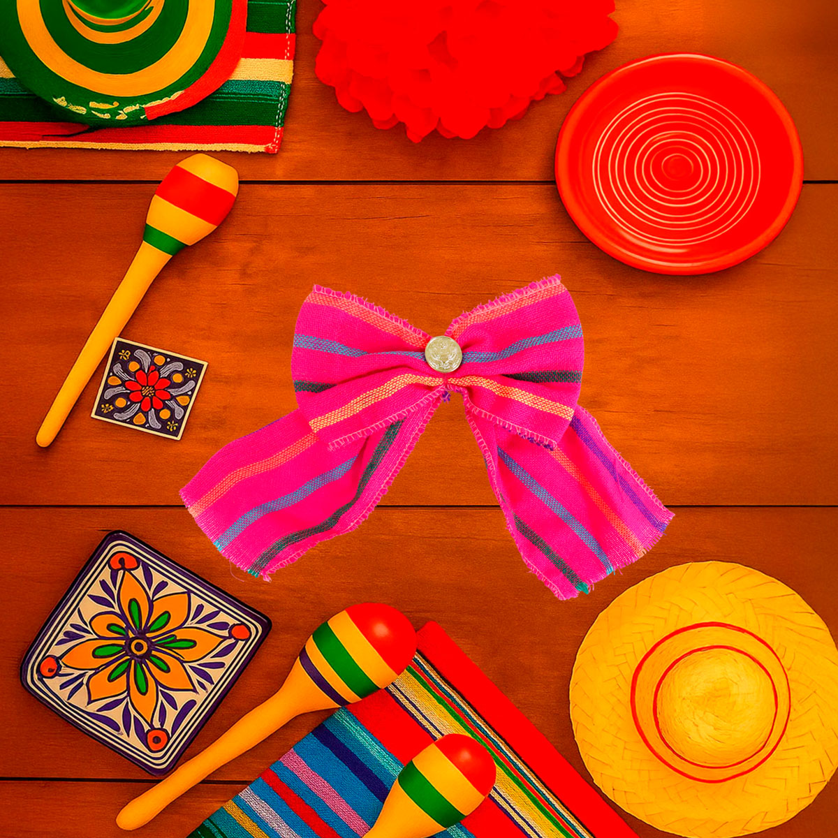 Corbatín, Color Fucsia, Fiestas Patrias