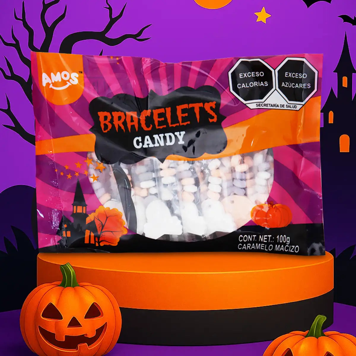 Brazaletes, Dulces Caramelo Macizo, Halloween, Amos