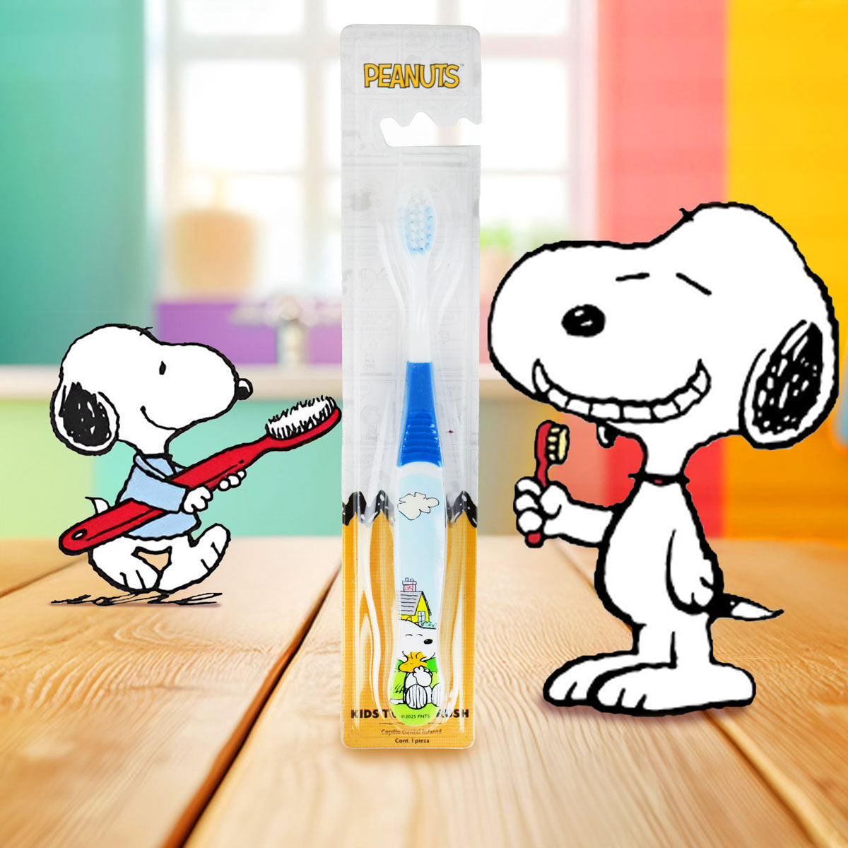 Cepillo Dental Infantil, Snoopy y Emilio