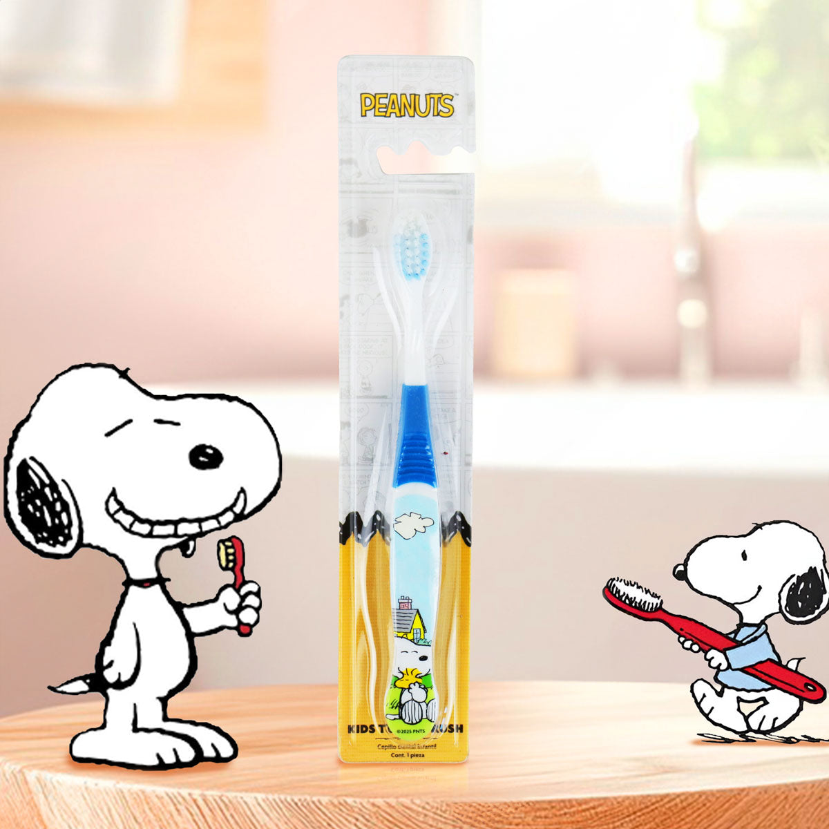 Cepillo Dental Infantil, Snoopy y Emilio