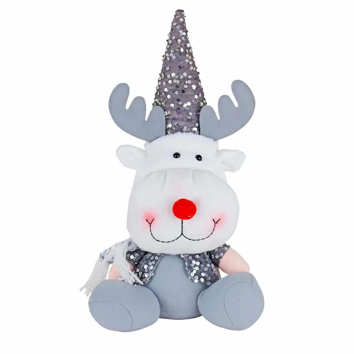 Reno de Peluche, 40 cm, Color Gris