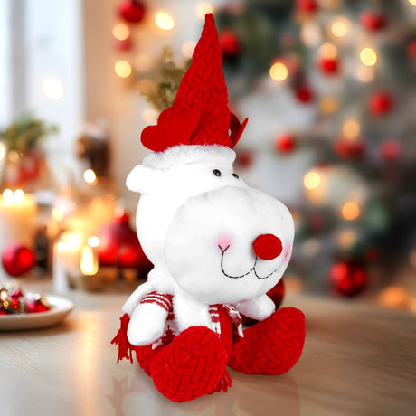 Reno de Peluche, 40 cm, Color Rojo