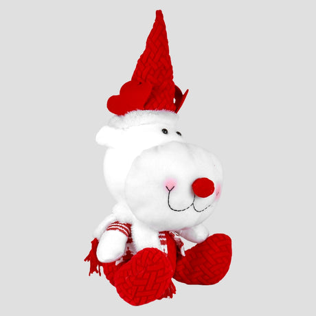 Reno de Peluche, 40 cm, Color Rojo