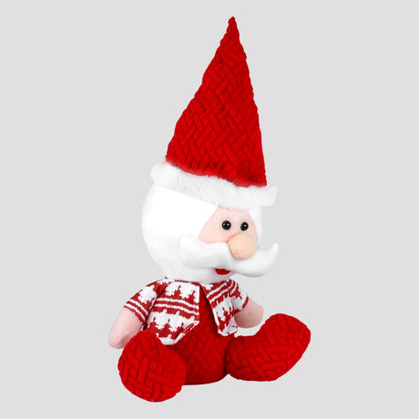 Santa Claus de Peluche, 40 cm, Color Rojo