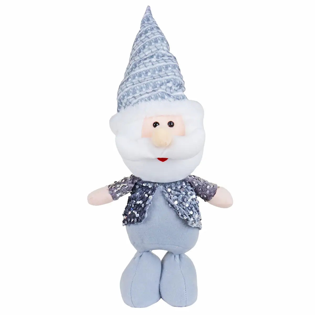 Santa Claus de Peluche, 40 cm, Color Gris