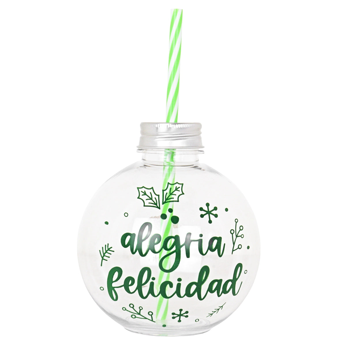 Esfera, Vaso de Plástico "Alegría, Felicidad"