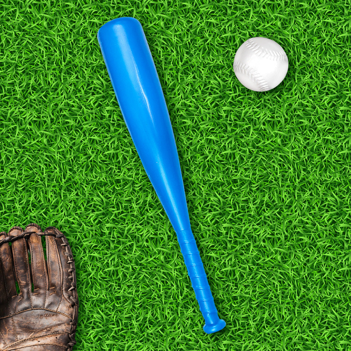 Bate de Béisbol con Pelota de Juguete, Color Azul