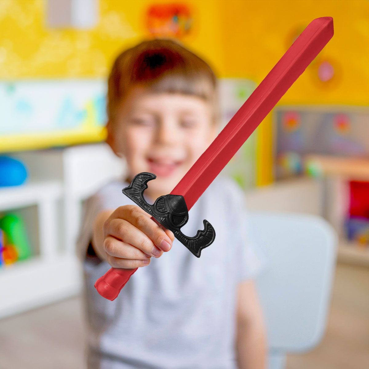 Espada de Plástico de Juguete, Color Rojo, 48 cm