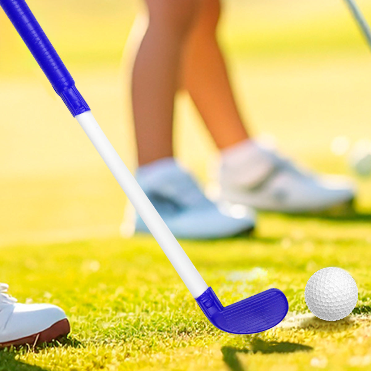 Palos de Golf de Juguete, Plástico, 4 pzas, Color Rojo y Azul