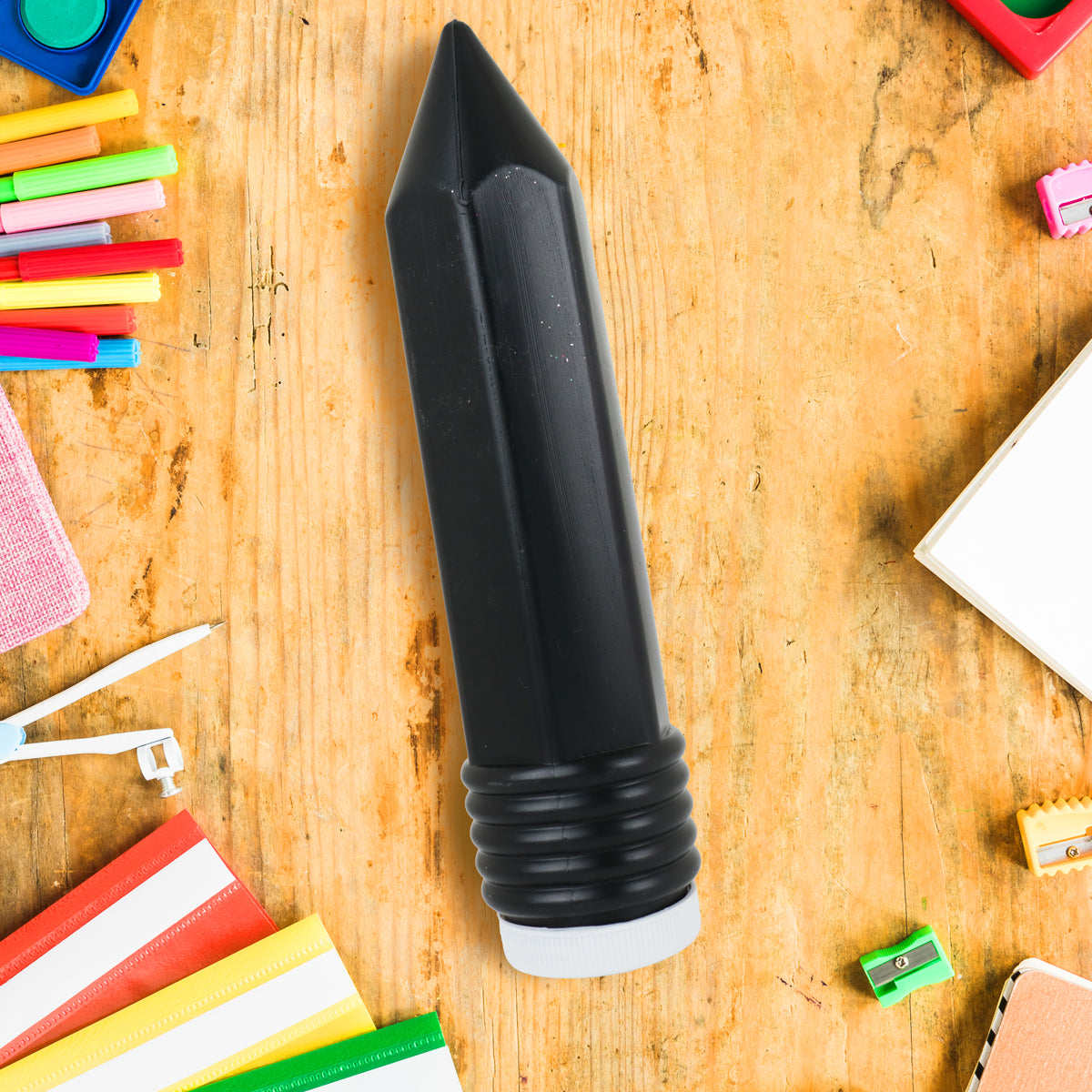 Lapicera de Plástico, Diseño Lápiz, Color Negro