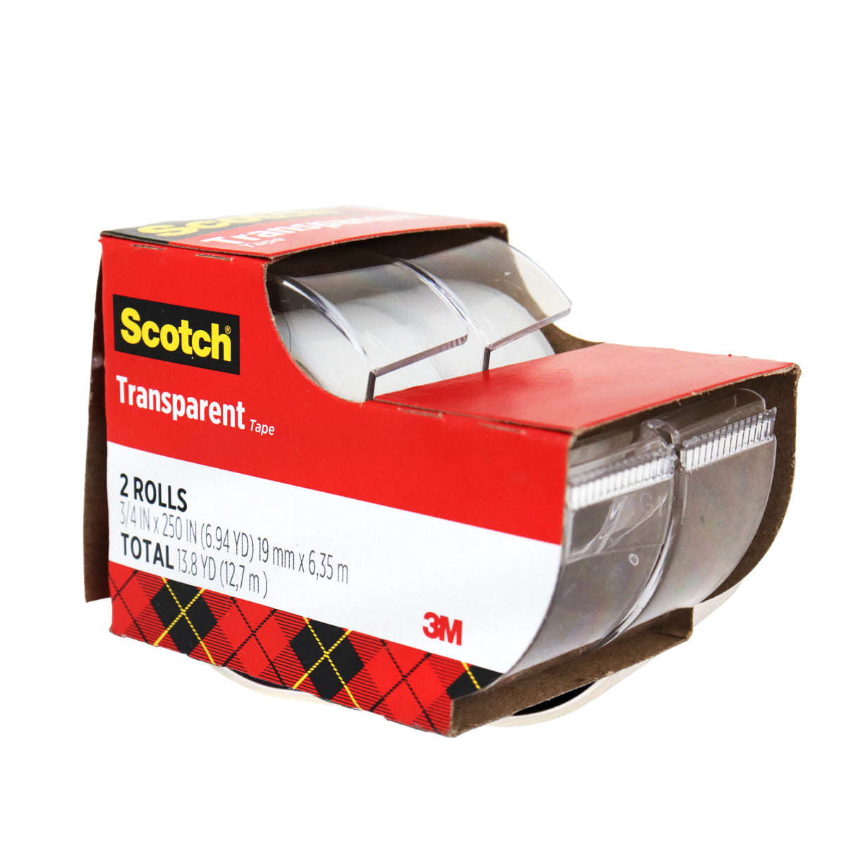 Cinta Adhesiva con Despachador, Scotch, 2 piezas