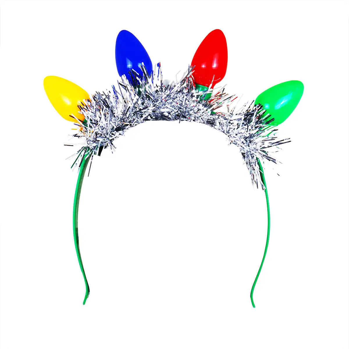 Diadema Navideña, Luces, Color Plata