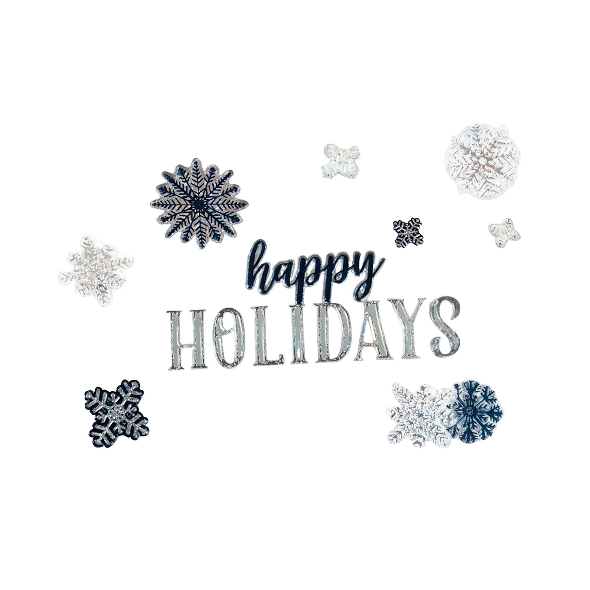 Stickers Navideños, Happy Holidays