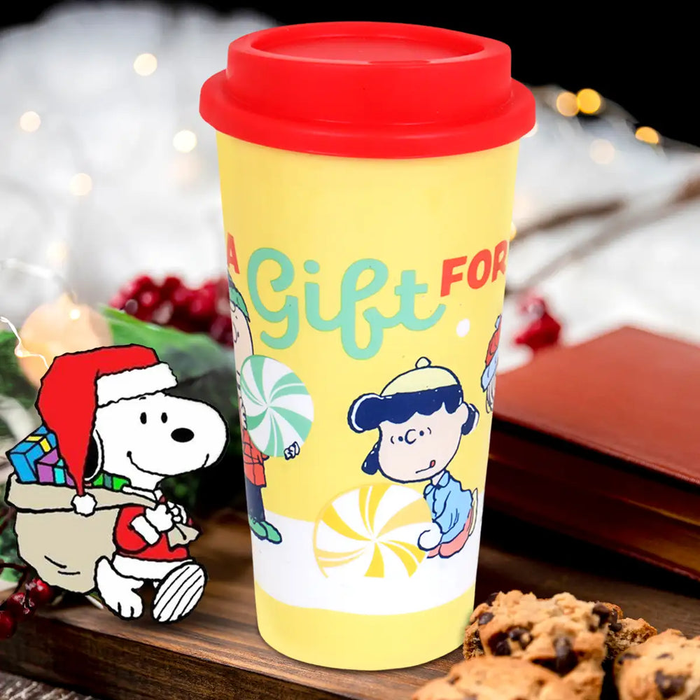 Termo, Diseño Navideño, Peanuts, 473 ml