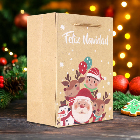 Bolsa de Regalo Navideña, Feliz Navidad, Personajes