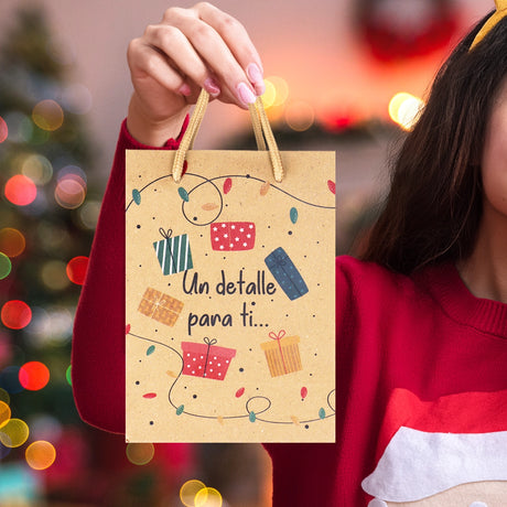 Bolsa de Regalo Navideña, Un Detalle para Ti, Regalos