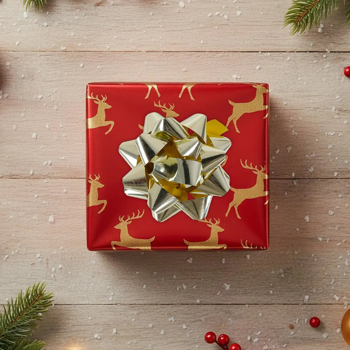 Moño de Regalo, Color Oro