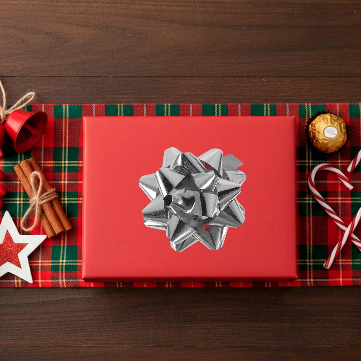 Moño de Regalo, Color Plata