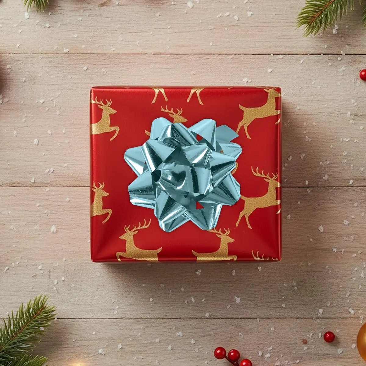 Moño de Regalo, Color Azul