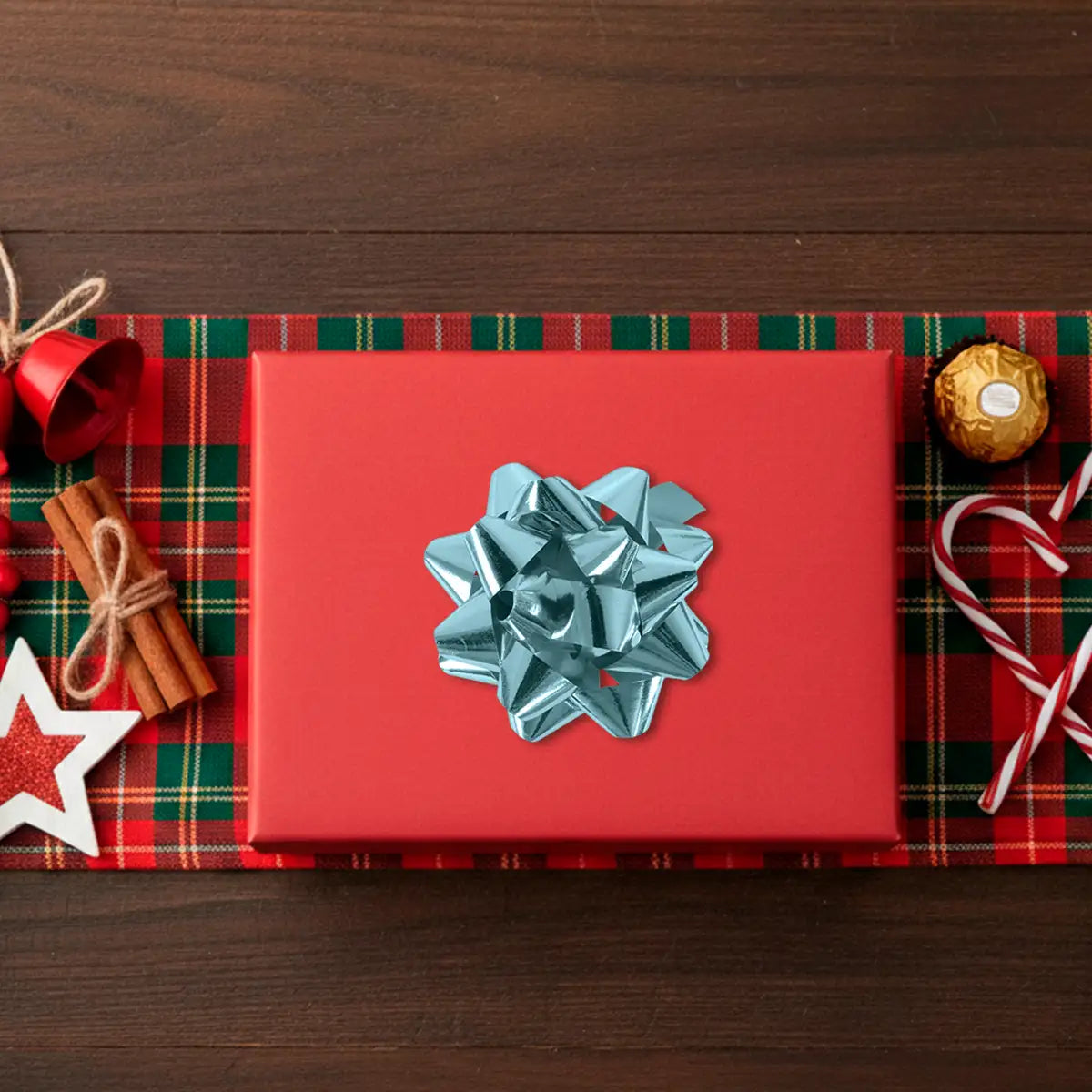 Moño de Regalo, Color Azul