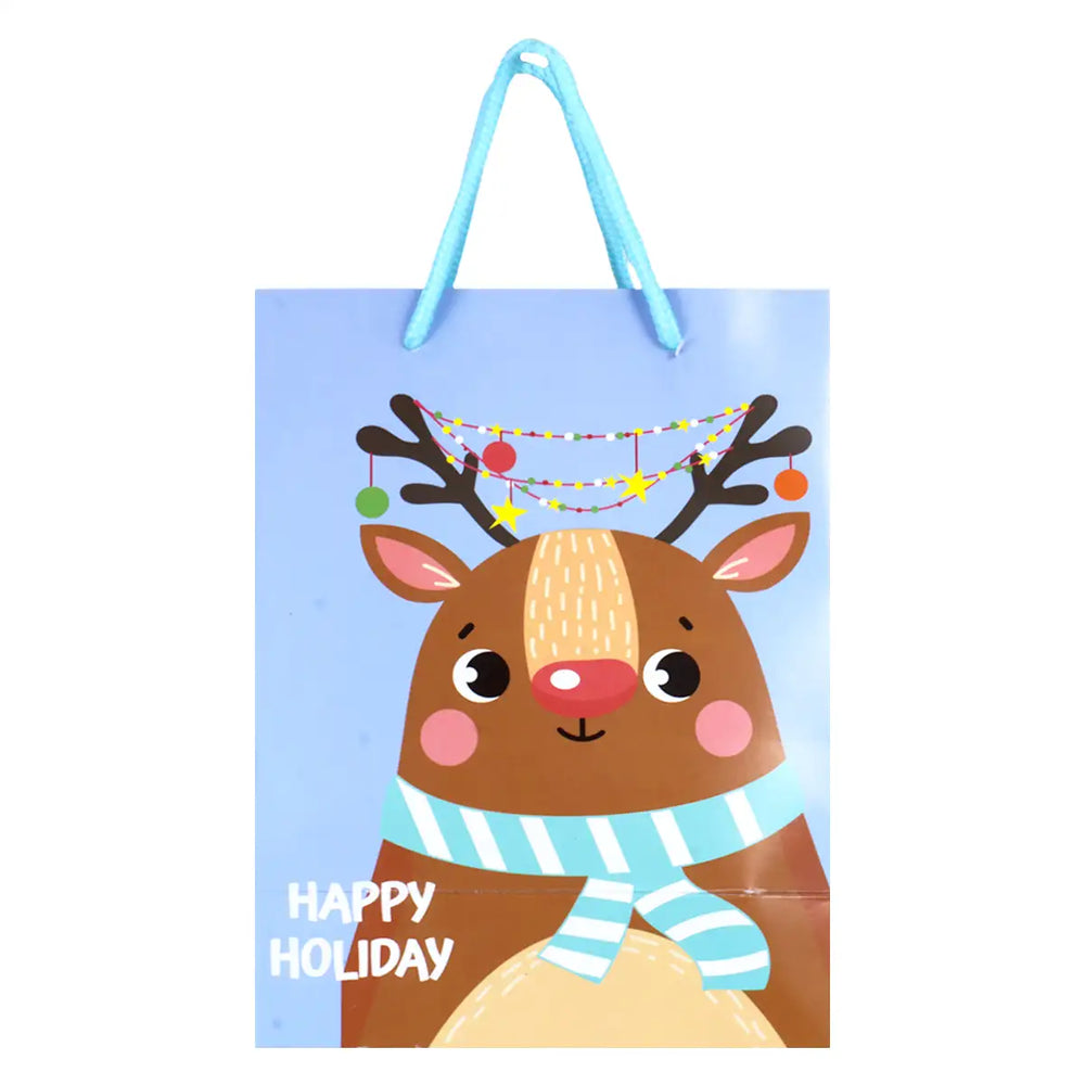 Bolsa de Regalo Navideña, Happy Holiday, Rodolfo