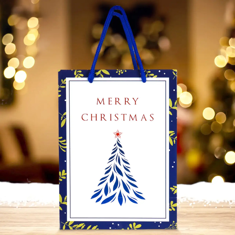 Bolsa de Regalo Navideña, Merry Christmas, Pino