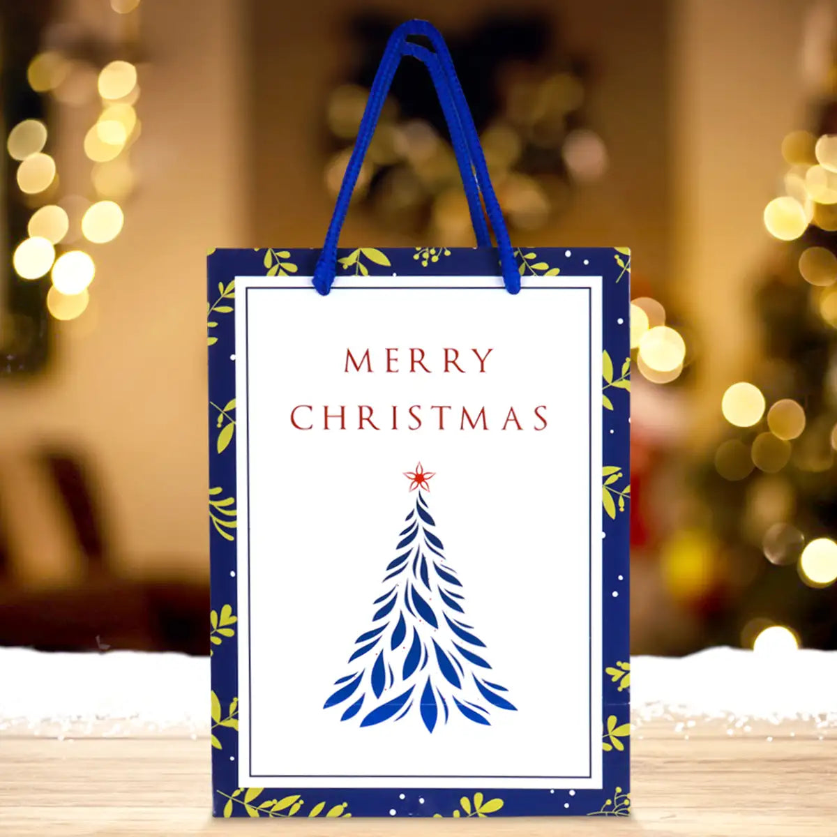 Bolsa de Regalo Navideña, Merry Christmas, Pino