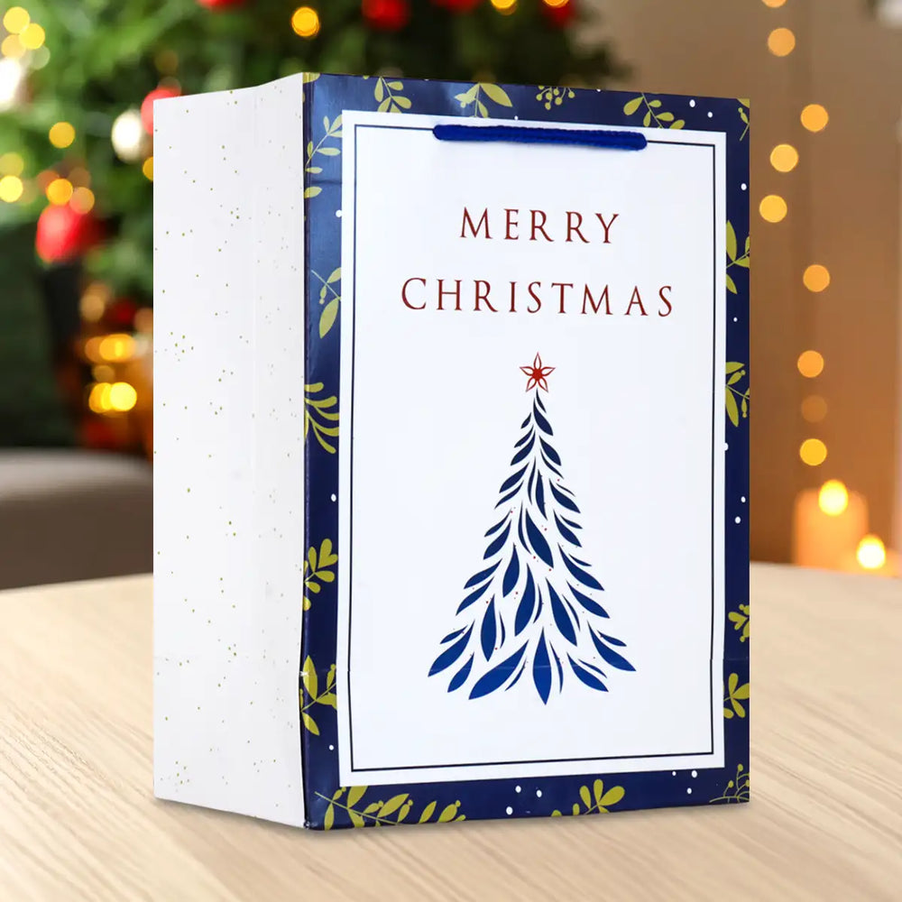 Bolsa de Regalo Navideña, Merry Christmas, Pino
