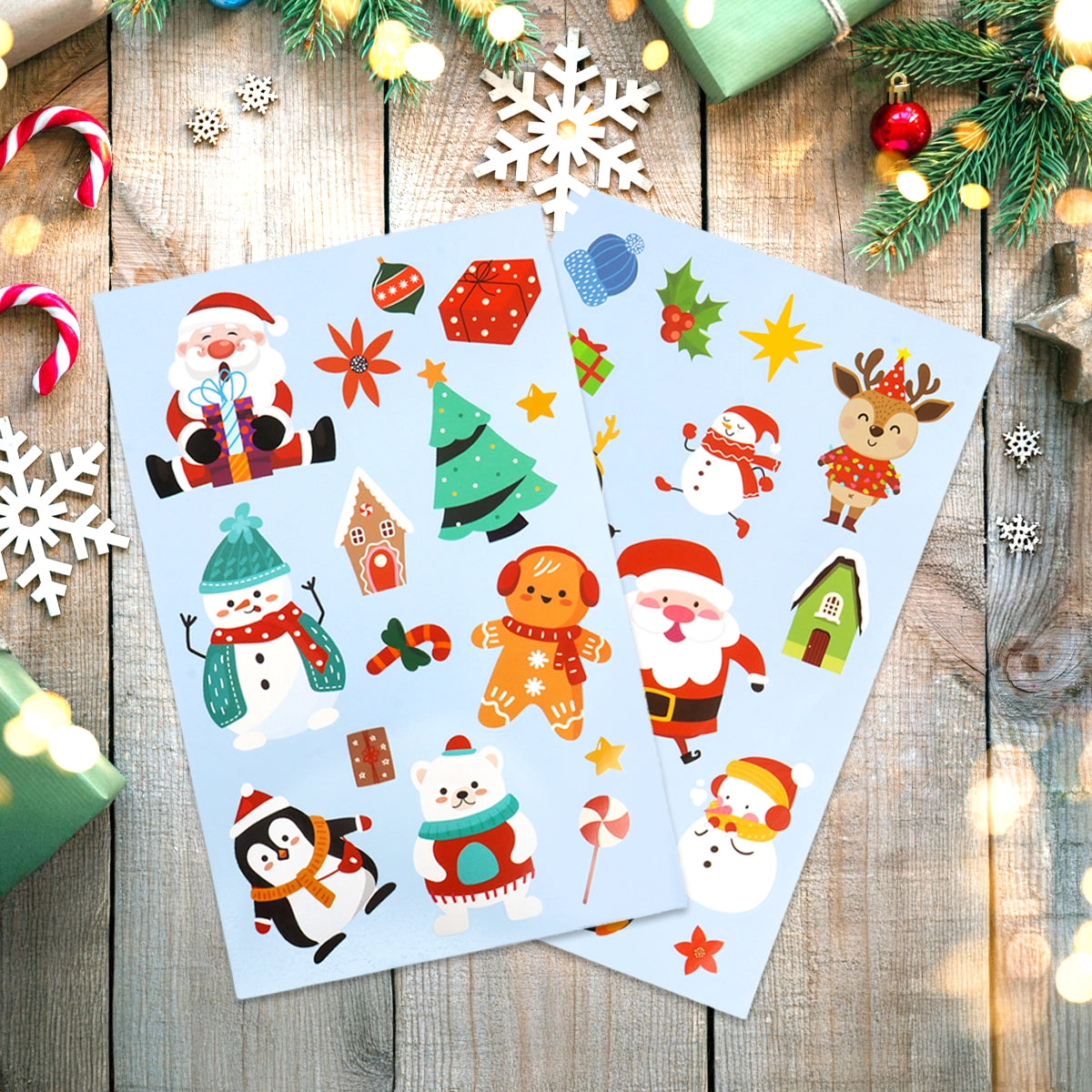 Stickers Navideños, Personajes
