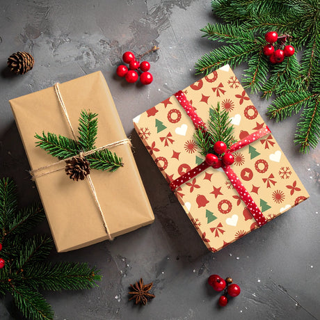 Papel para Envolver Regalos Navideño, 6 pzas