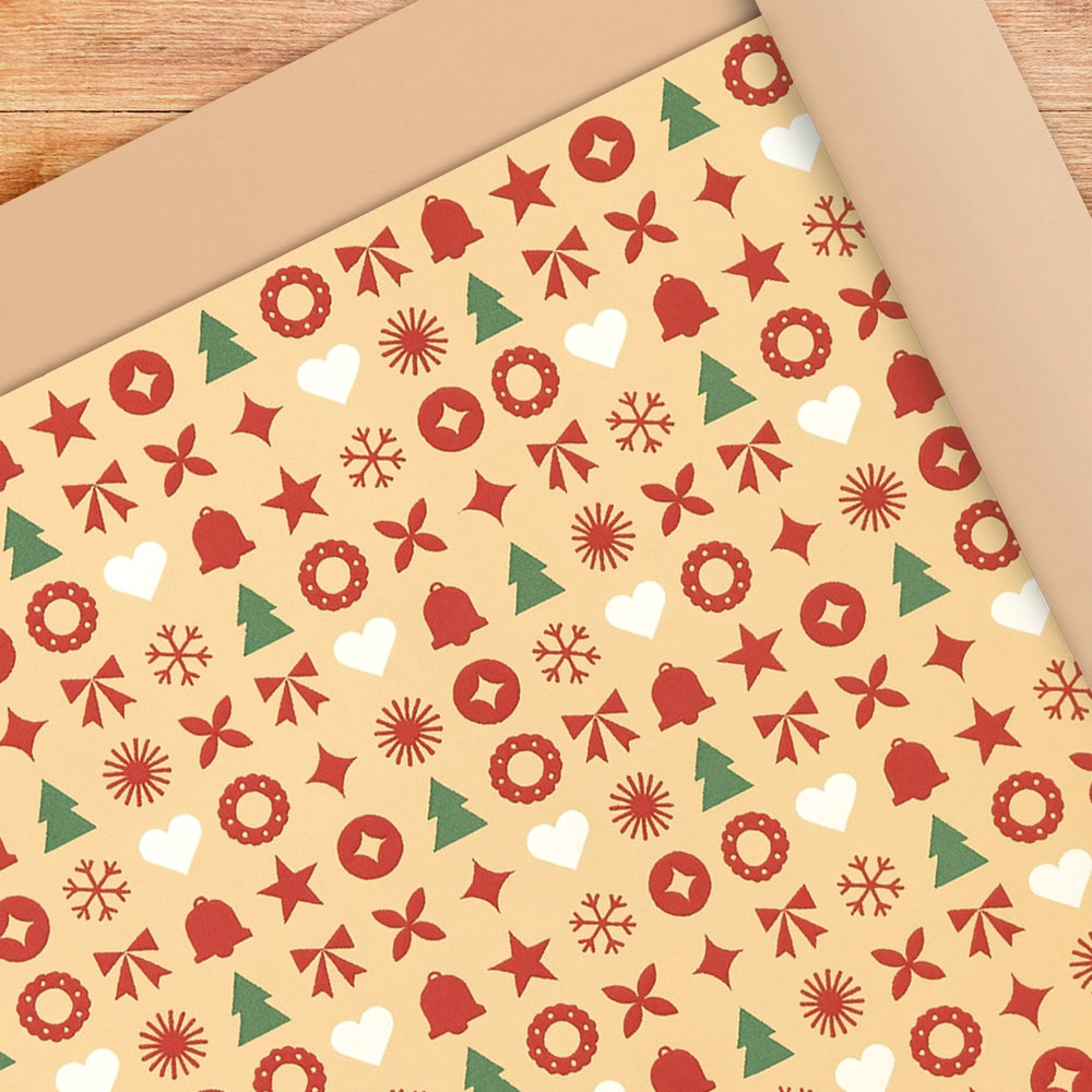 Papel para Envolver Regalos Navideño, 6 pzas