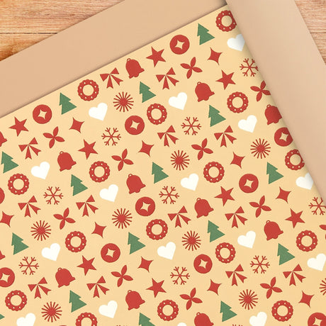 Papel para Envolver Regalos Navideño, 6 pzas