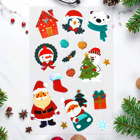Stickers, Personajes Navideños, 3D