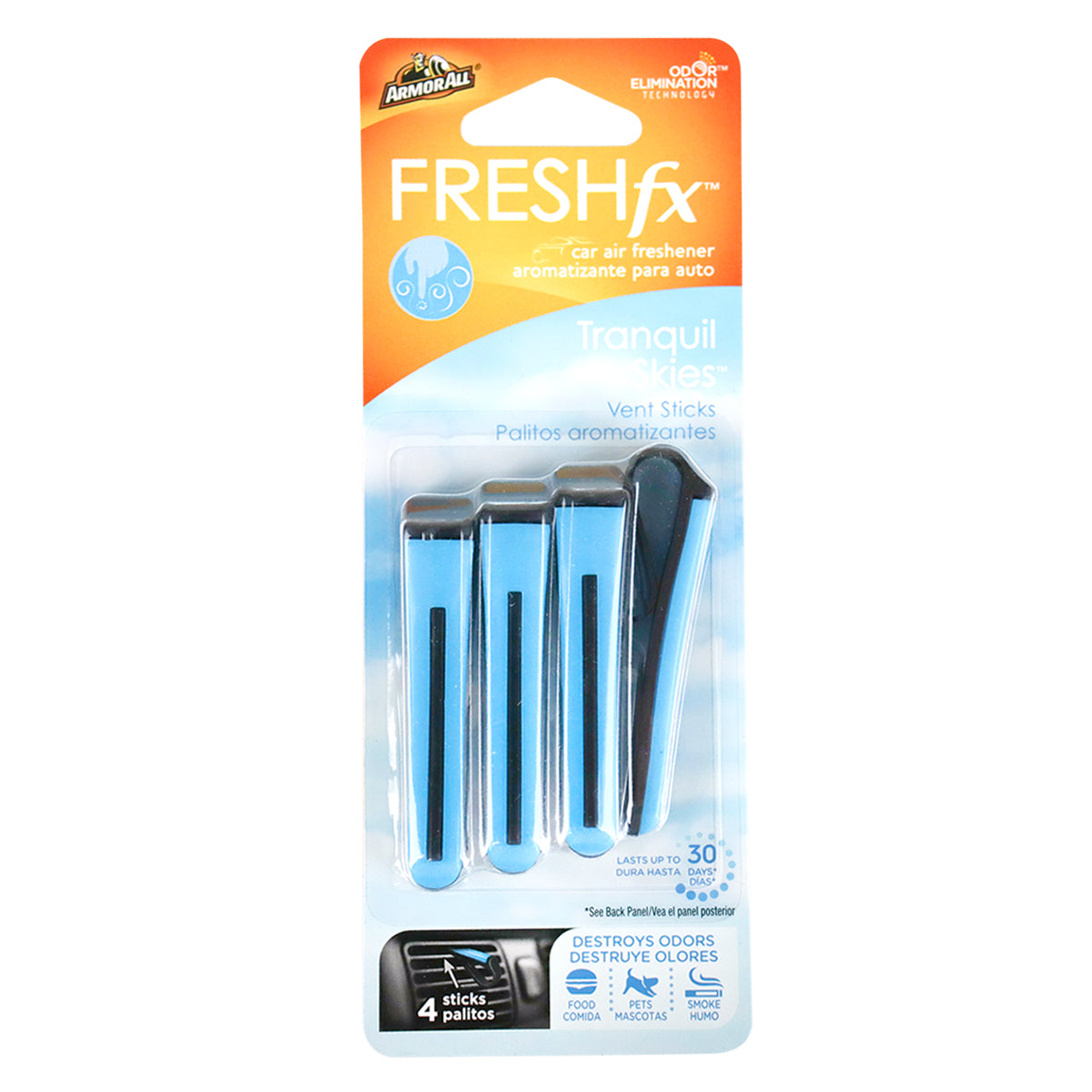 Ambientador para Auto con Clip, Armor All FRESHfx, 4 pzas