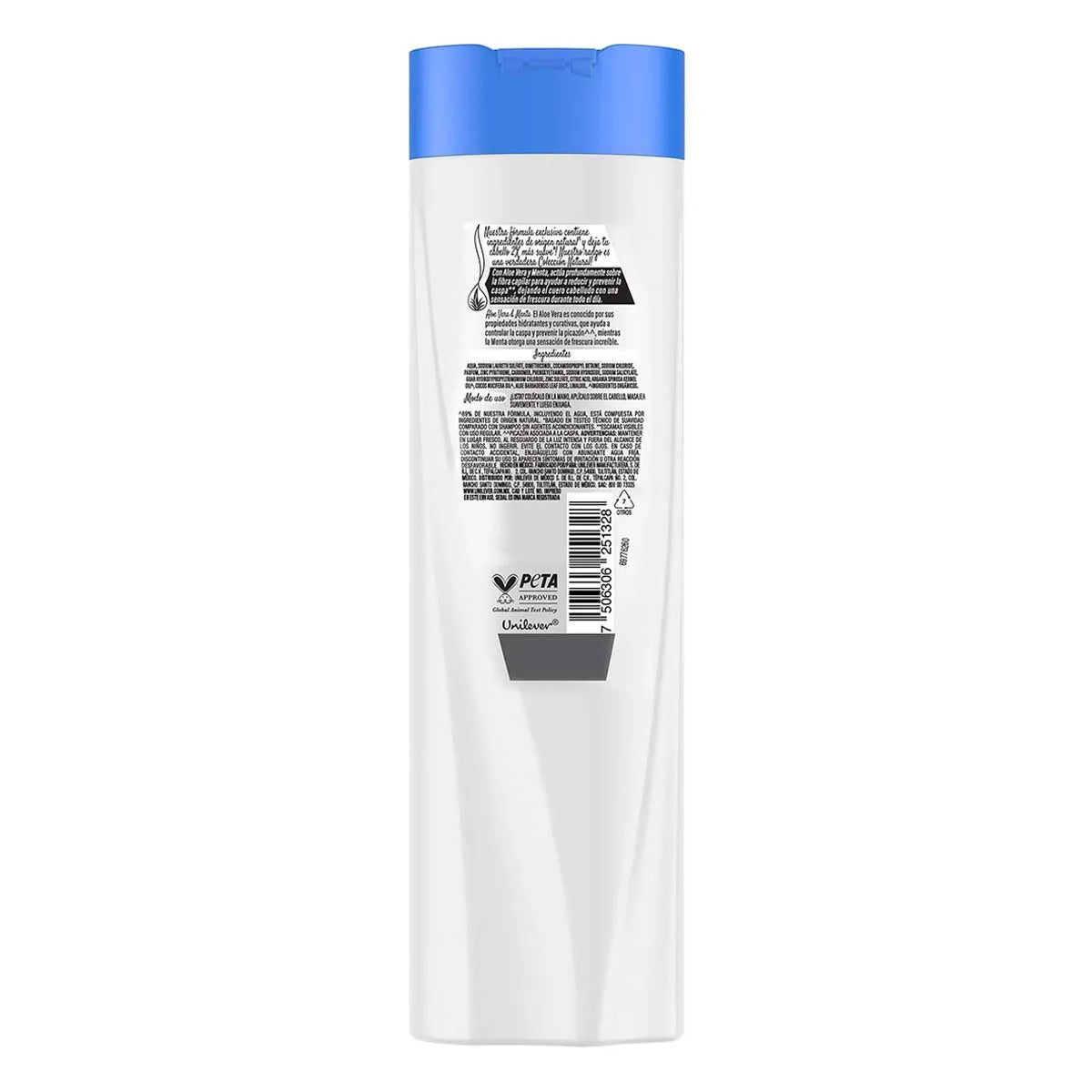 Shampoo Sedal, Control Caspa y Frescura, Aloe y Menta, 300 ml