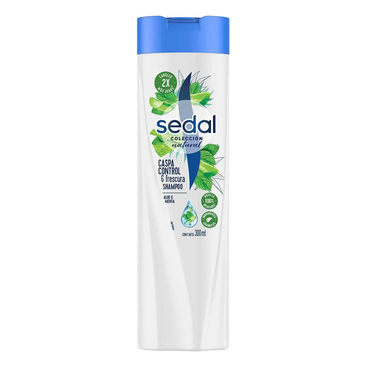 Shampoo Sedal, Control Caspa y Frescura, Aloe y Menta, 300 ml