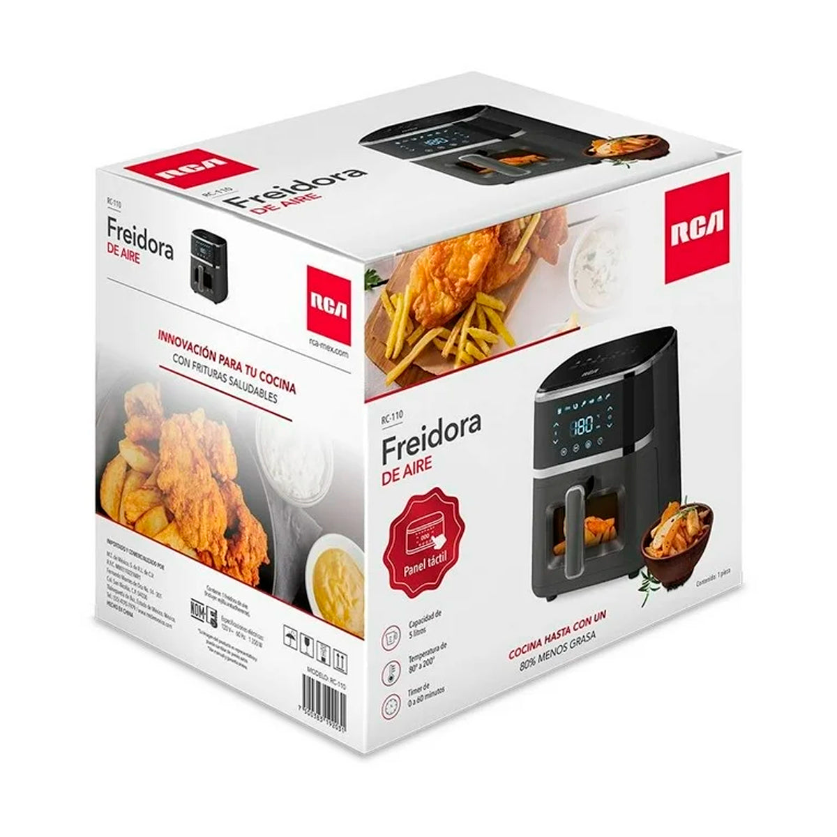 Freidora de Aire RCA Digital con Capacidad de 5L