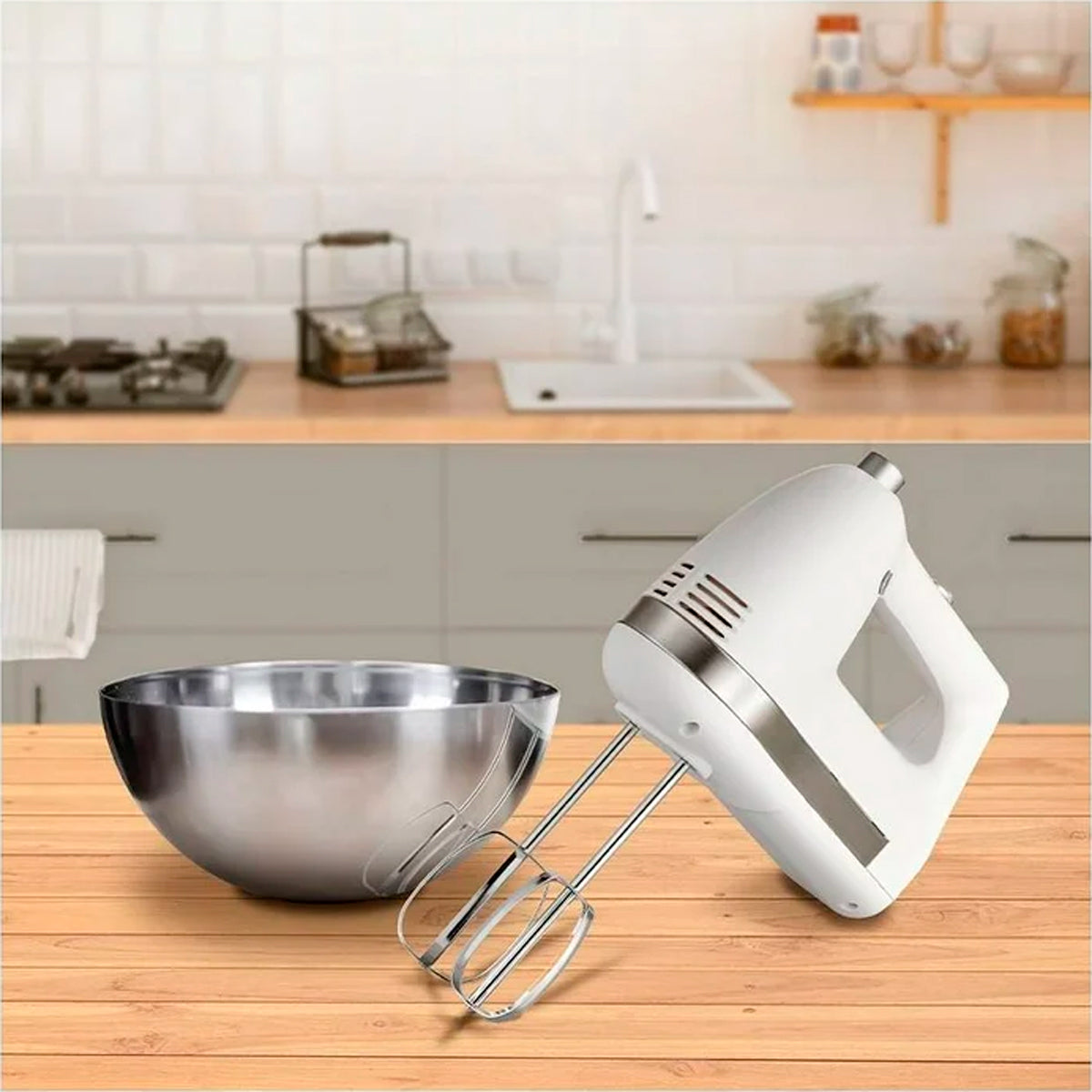 Batidora de Mano, RCA, RC-095, Color Blanco