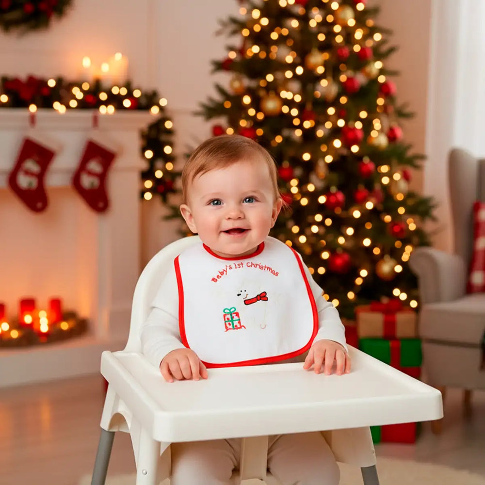 Babero Navideño, Baby 1st Christmas