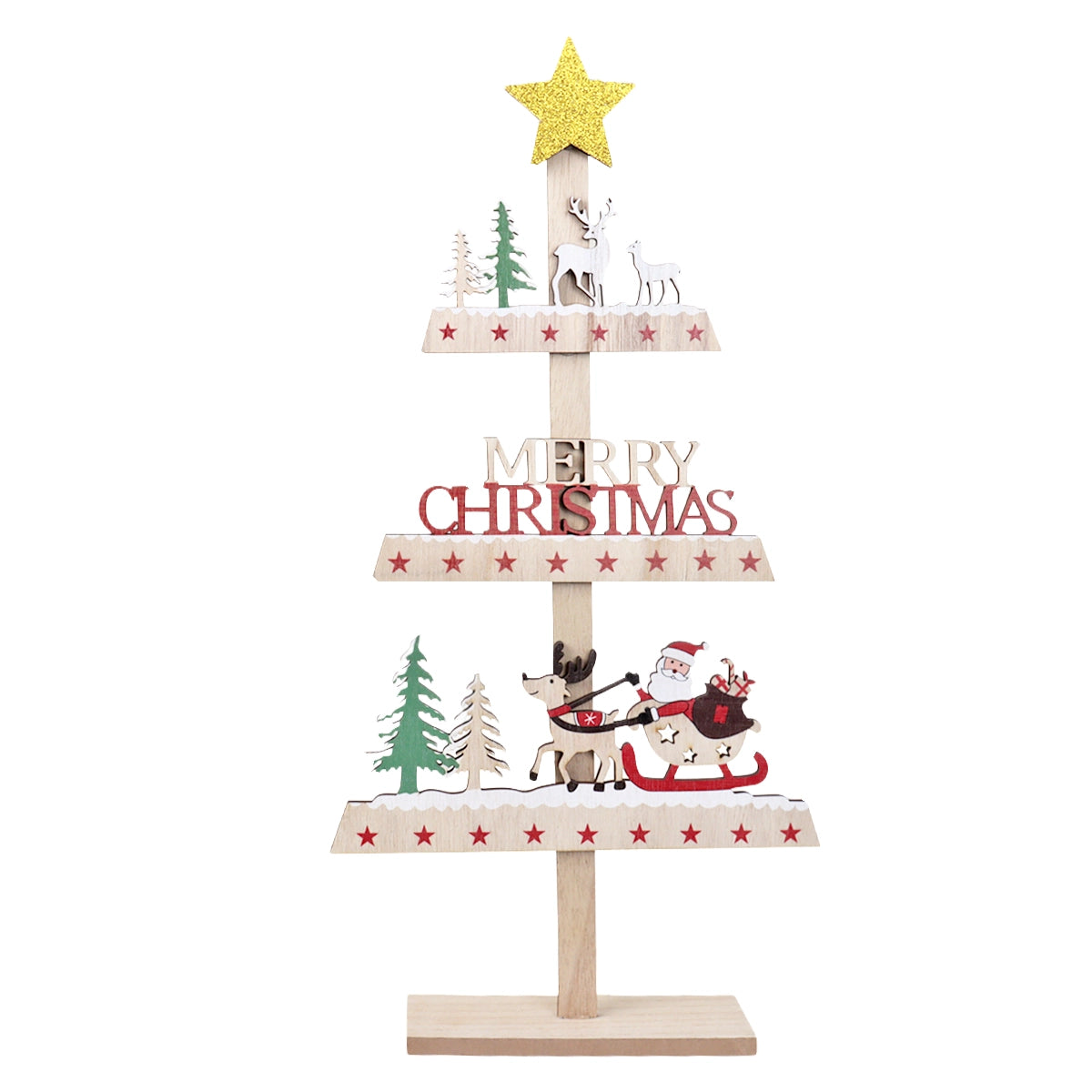 Decoración Navideña de Madera, Merry Christmas